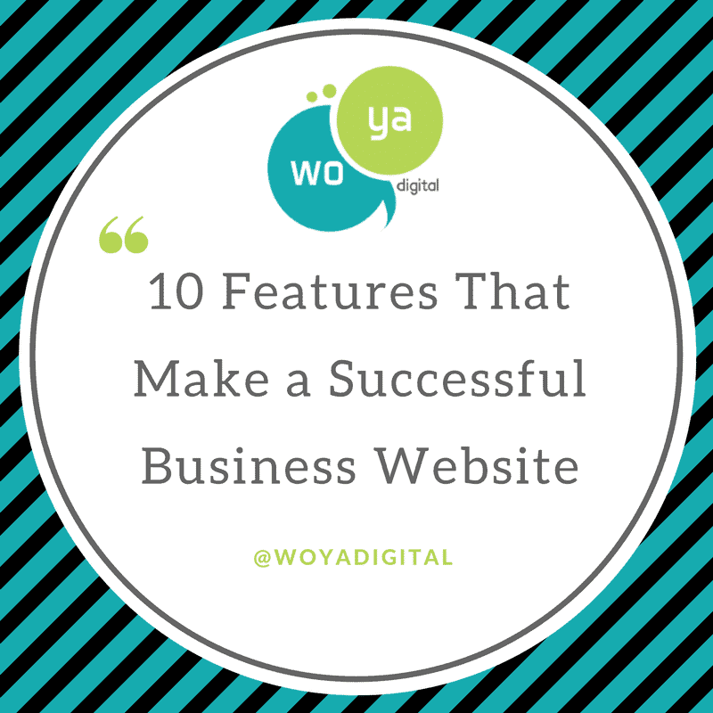 Website design features