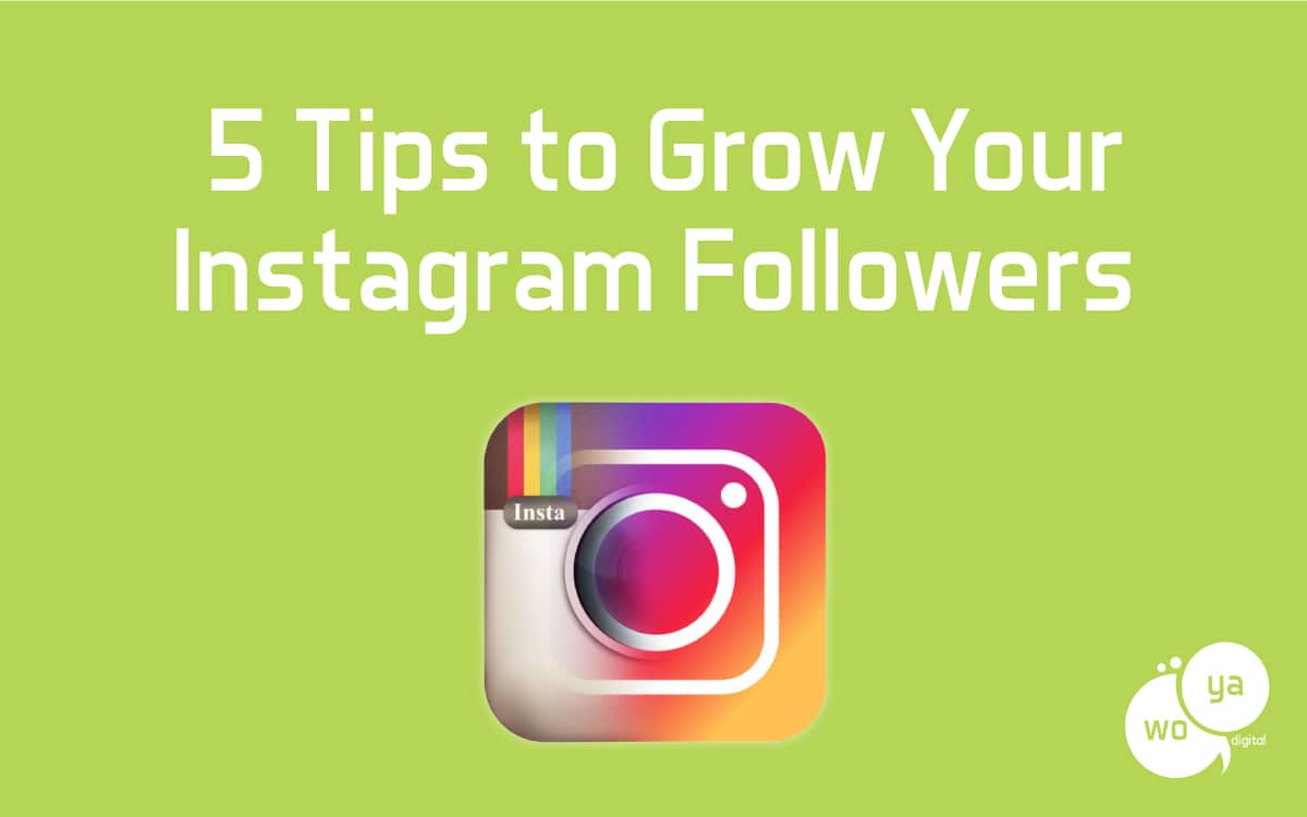 5 Tips To Grow Your Instagram Followers