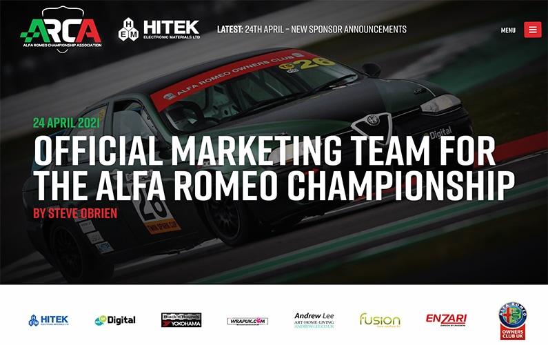 Official Marketing Team for the Alfa Romeo Championship 2021