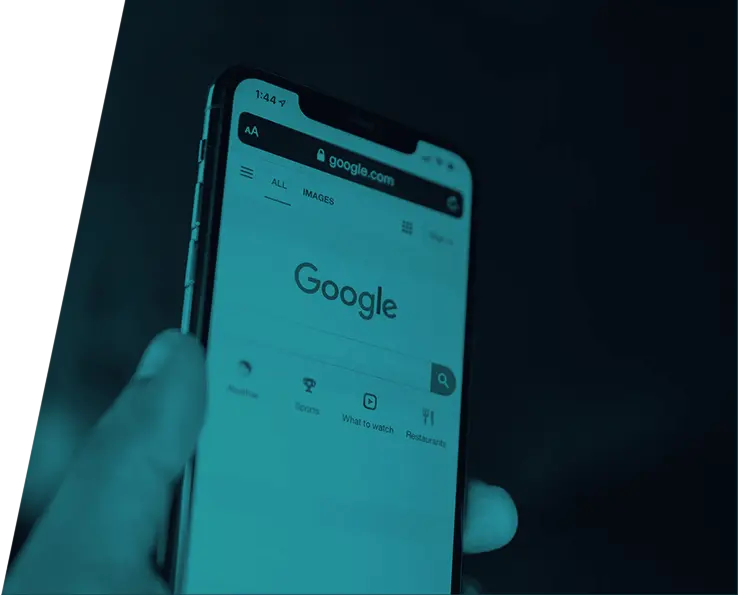 Google on mobile phone