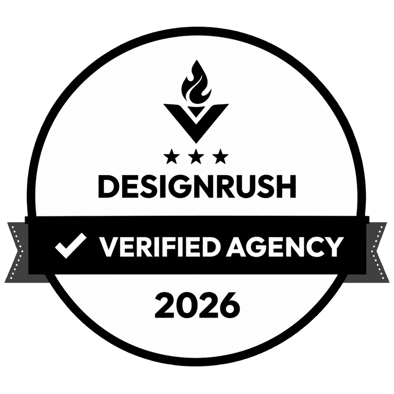 DesignRush verified agency badge for Woya Digital in 2026.