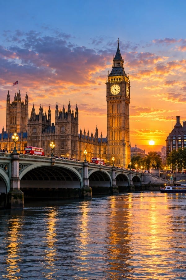 London big ben scene