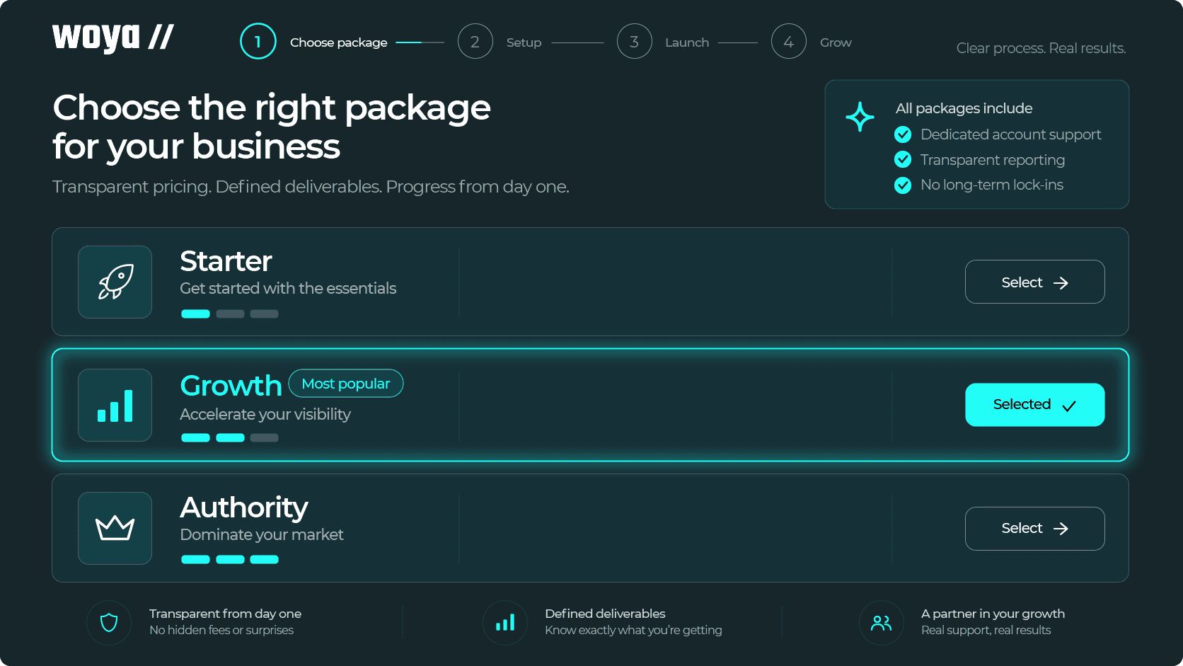 Choose your package